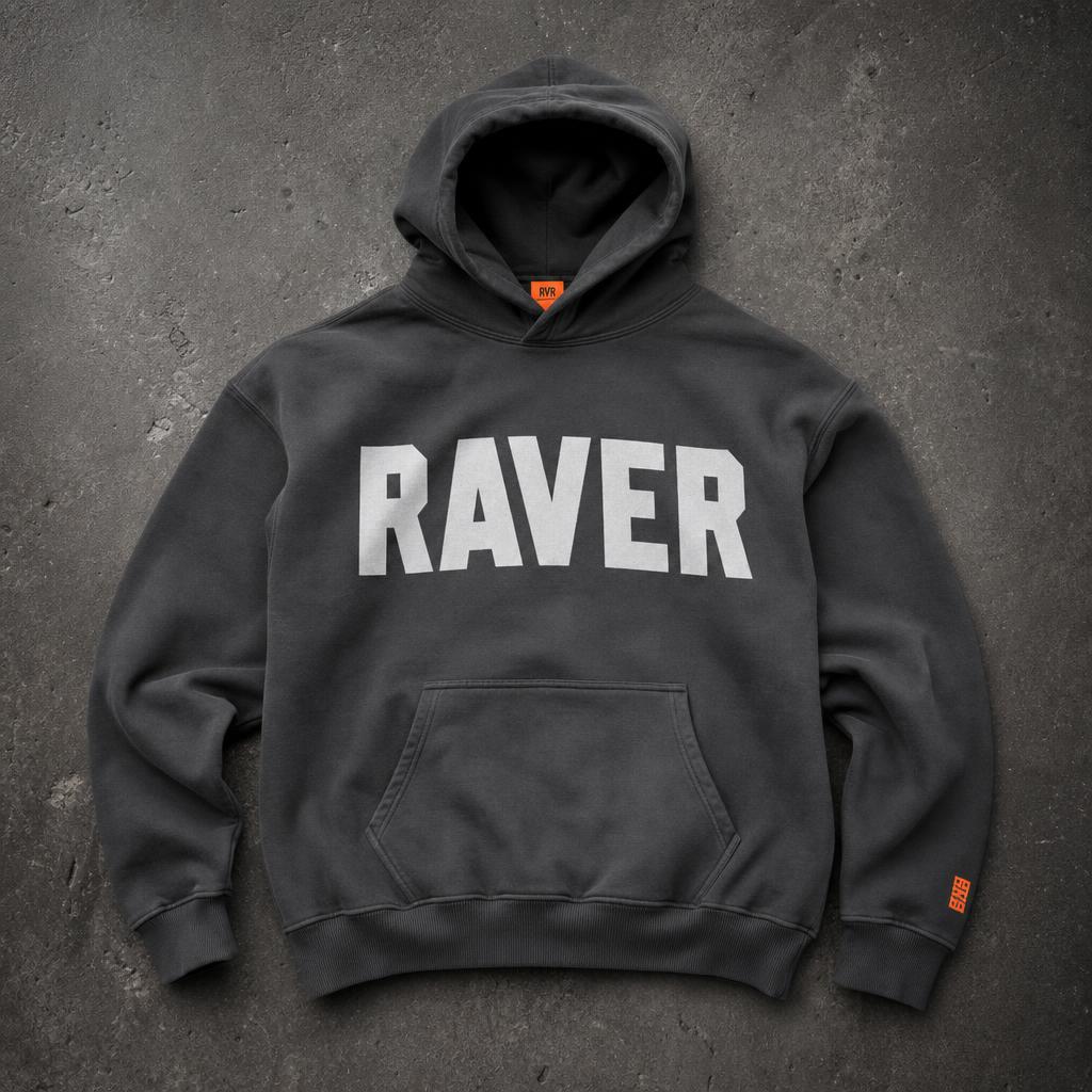 RAVER Hoodie — official RAVER merch