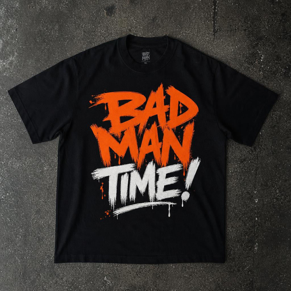 BAD MAN TIME! Tee — official RAVER merch